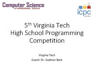 Virginia tech high school programming contest