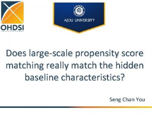 Does largescale propensity score matching really match the