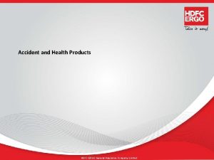 Accident and Health Products HDFC ERGO General Insurance