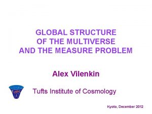 GLOBAL STRUCTURE OF THE MULTIVERSE AND THE MEASURE