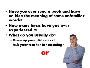 Have you ever read a book and have