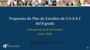 Propuesta de Plan de Estudios de S H