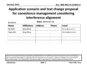 Janurary 2016 doc IEEE 802 19 160021 r