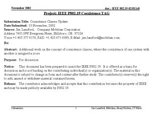 November 2002 doc IEEE 802 19 02011 r