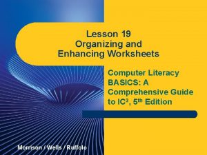 Computer literacy workbook
