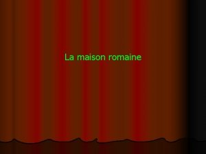 Culina romaine