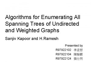 Algorithms for Enumerating All Spanning Trees of Undirected