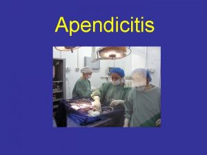 Apendicitis Apendicitis