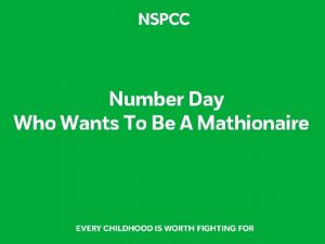 Number Day Who Wants To Be A Mathionaire