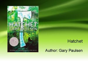 Hatchet author