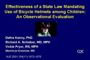 Effectiveness of a State Law Mandating Use of