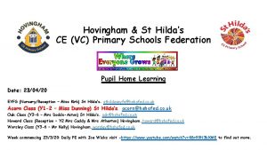 Hovingham St Hildas CE VC Primary Schools Federation