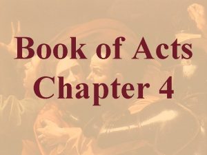 Book of Acts Chapter 4 Acts 4 1