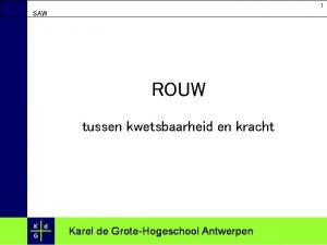 1 SAW ROUW tussen kwetsbaarheid en kracht 2