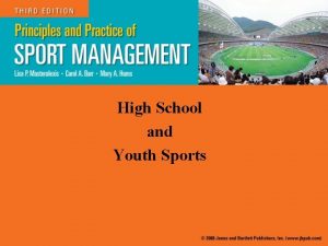 High School and Youth Sports Introduction High numbers
