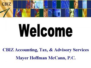 CBIZ Accounting Tax Advisory Services Mayer Hoffman Mc