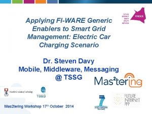 Applying FIWARE Generic Enablers to Smart Grid Management