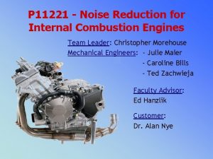 P 11221 Noise Reduction for Internal Combustion Engines