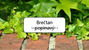 Bretan Tatiana Pohlodov GJAR III B popnav Zkladn