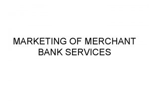 Project counselling in merchant banking