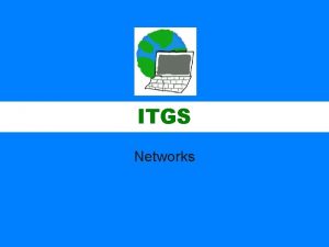 ITGS Networks ITGS Networks and components Server computers