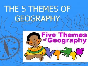 5 themes of geography definition