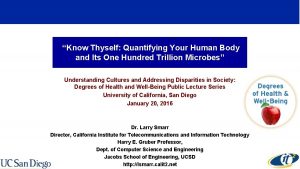 Know Thyself Quantifying Your Human Body and Its