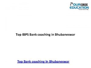 Banking coaching in bbsr