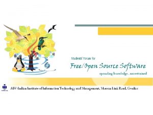 Open software movement