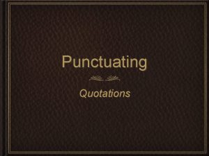 Divided quotation examples
