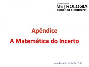 Fundamentos de METROLOGIA cientfica e industrial Apndice A