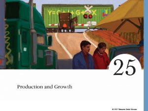 2007 Thomson SouthWestern Production and Growth A countrys