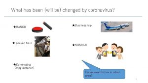 What has been will be changed by coronavirus