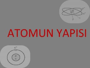 ATOMUN YAPISI Elementlerin tm zelliini gsteren en kk