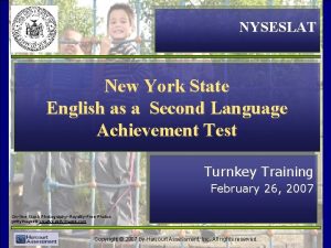 NYSESLAT New York State English as a Second