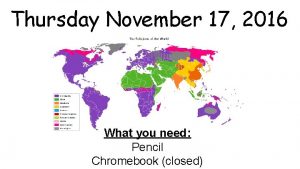 Thursday November 17 2016 What you need Pencil