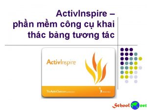 Activ Inspire phn mm cng c khai thc