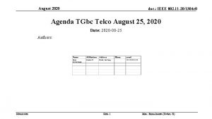 August 2020 doc IEEE 802 11 201304 r