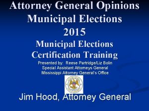 Attorney General Opinions Municipal Elections 2015 Municipal Elections