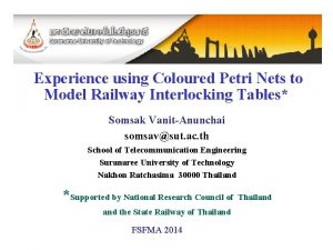 Experience using Coloured Petri Nets to Model Railway