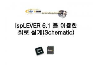 Isp LEVER 6 1 Schematic Table of Contents