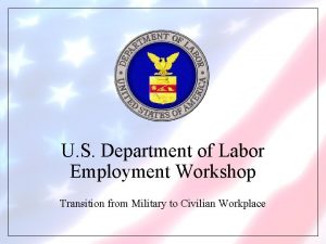 Department of labor employment workshop