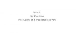 Cell broadcast receiver android