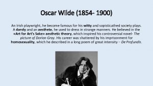Irish playwright wilde Irish playwright wilde