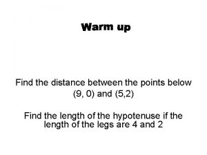 Find the distance between the points below 9