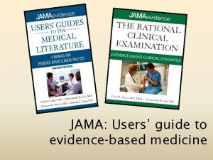 JAMA Users guide to evidencebased medicine Therapy 7913