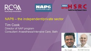 NAP 6 Perioperative Anaphylaxis NAP 6 the independentprivate