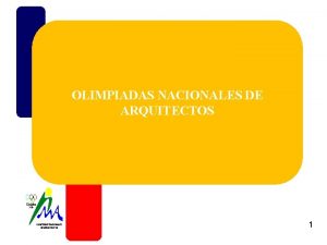 OLIMPIADAS NACIONALES DE ARQUITECTOS 1 Villa Giardino Crdoba