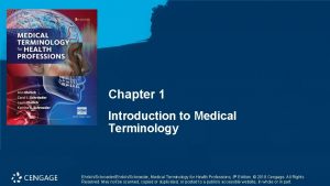Introduction to medical terminology chapter 1