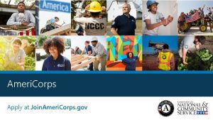 Ameri Corps Apply at Join Ameri Corps gov